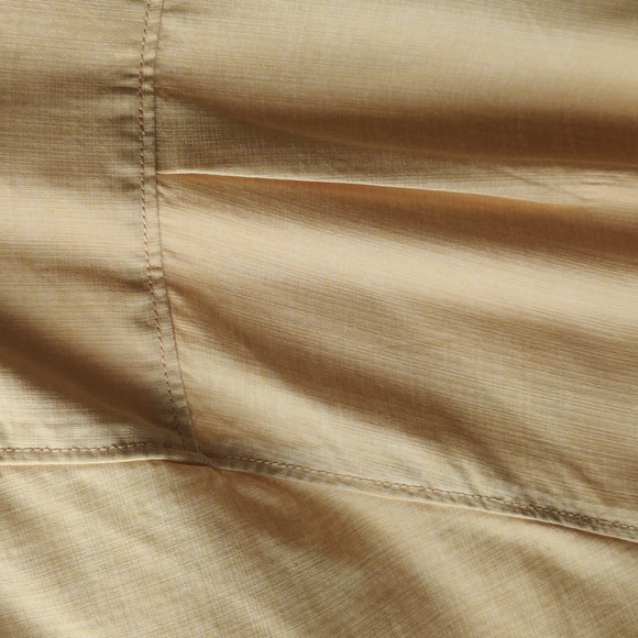 Tommy Bahama XL Silk Hawaiian Shirt Pale Yellow Blue Short Sleeves - Picture 5 of 13